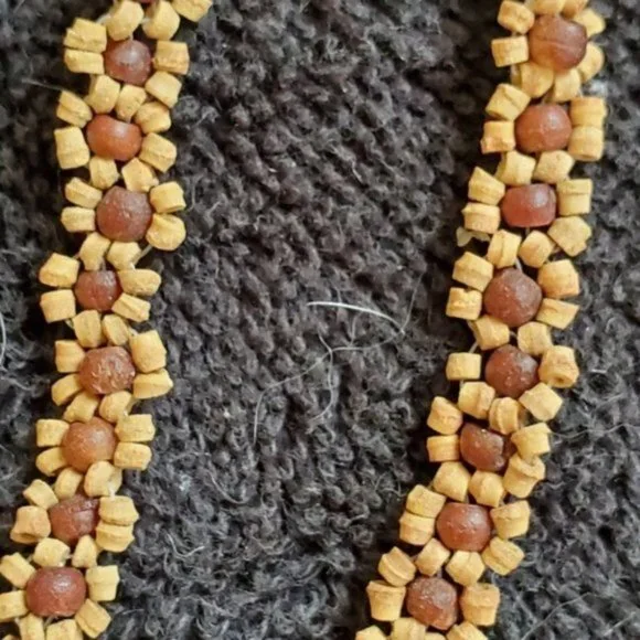 ❤ 3 for$35 Flower bead boho necklace bracelet anklet - Picture 2 of 3